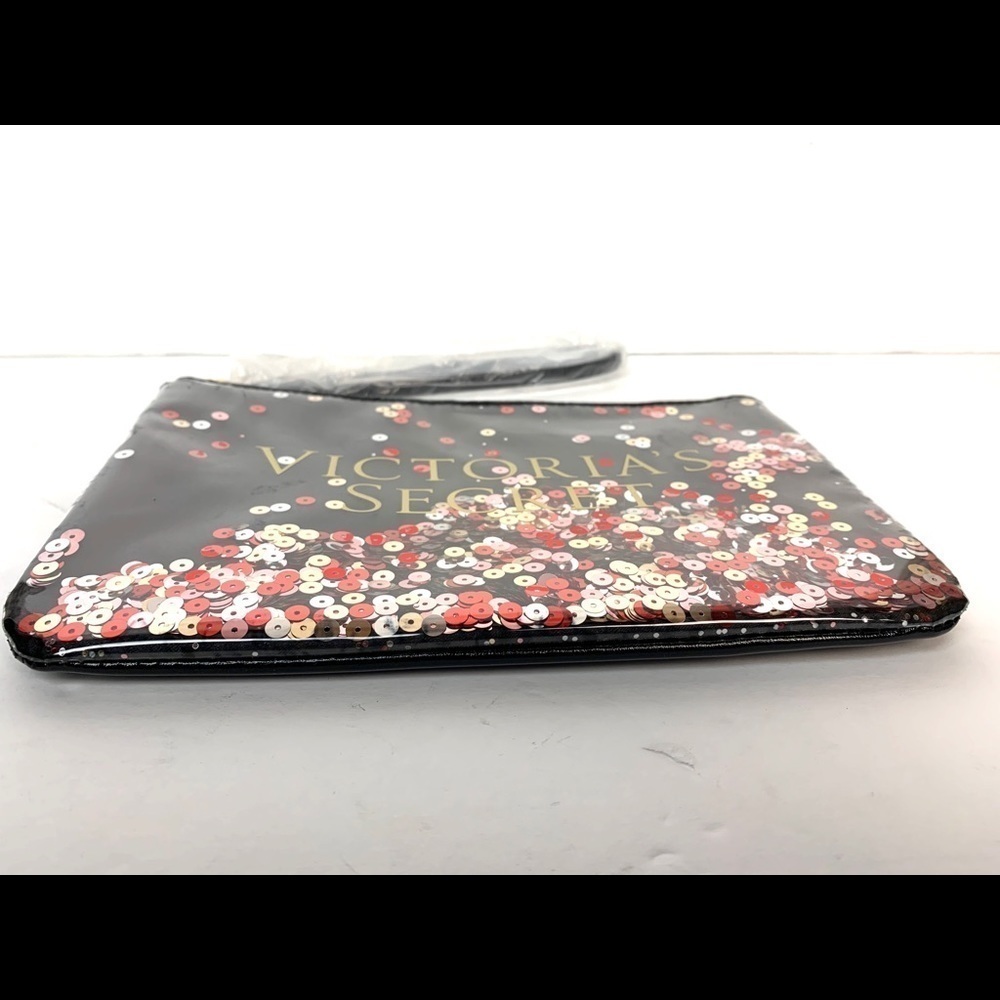VICTORIAS SECRET SPARKLE SEQUIN MAKEUP POUCH - Picture 7 of 8